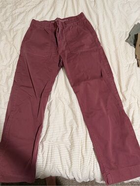 American Eagle Outfitters Men’s Maroon Drawstring Chinos